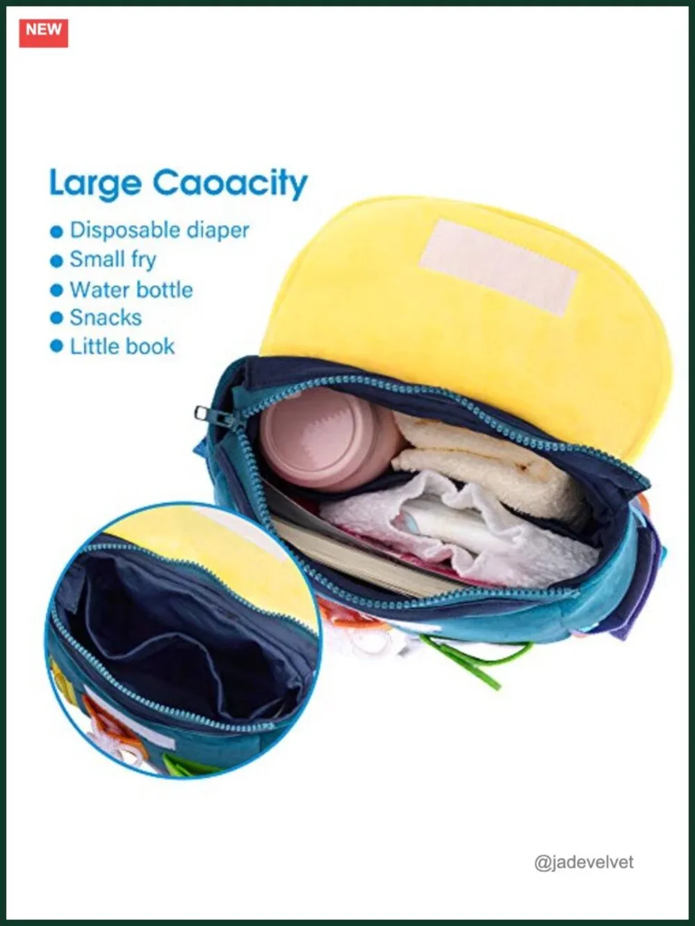 Toddler Busy Board Backpack with Buckles and Learning Activity Toys
